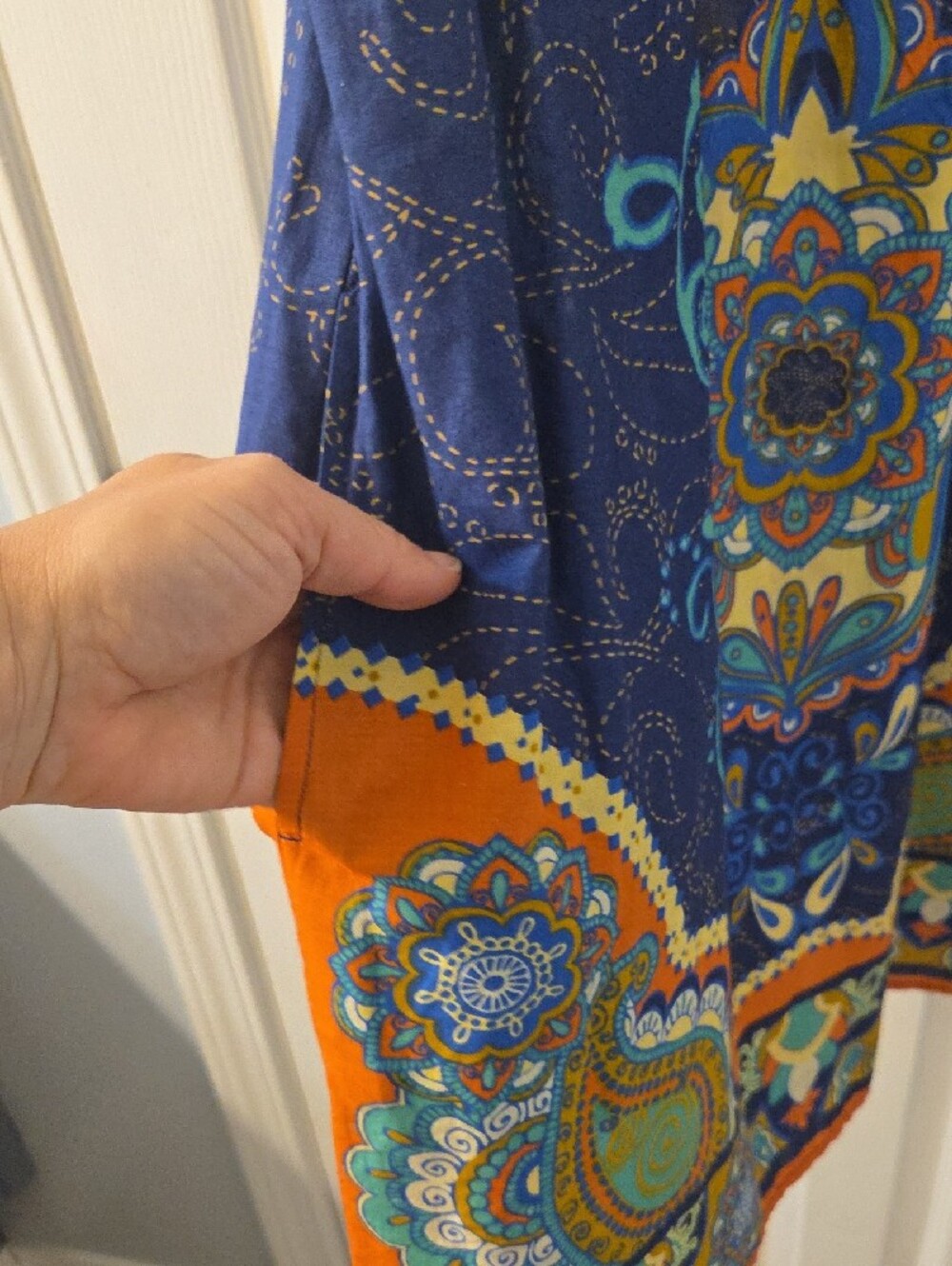 Red Camel Boho Paisley-Style Midi Dress - Picture 5 of 6